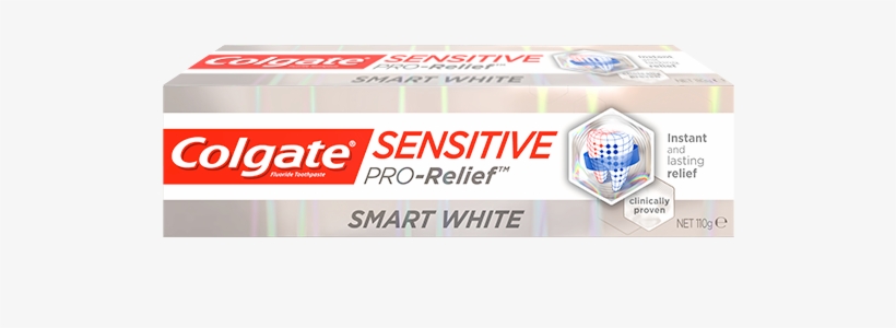 Colgate® Sensitive Pro-relief™ Smart White - Colgate Sensitive Pro Relief Toothpaste, transparent png download