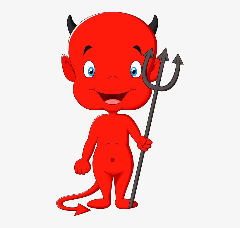 Cartoon Red Devil, transparent png download