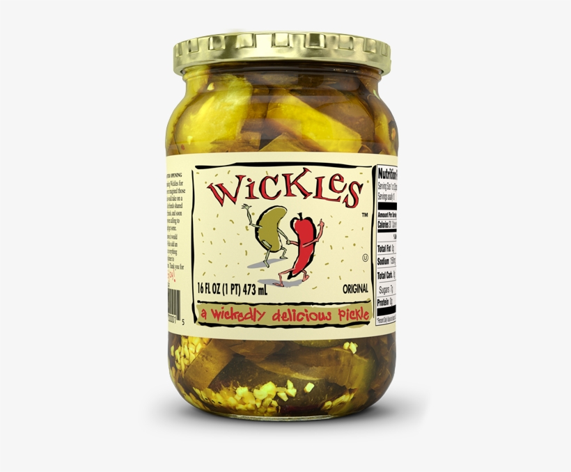 16 Oz Wickles Delicious Pickles - Wickles Pickles, transparent png download