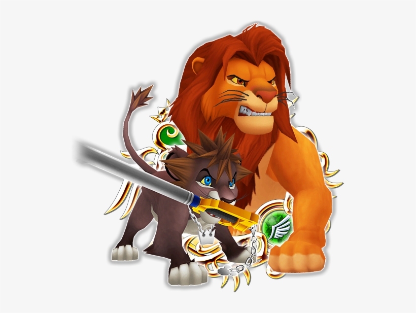 Sora & Simba - Khux Sora And Simba, transparent png download