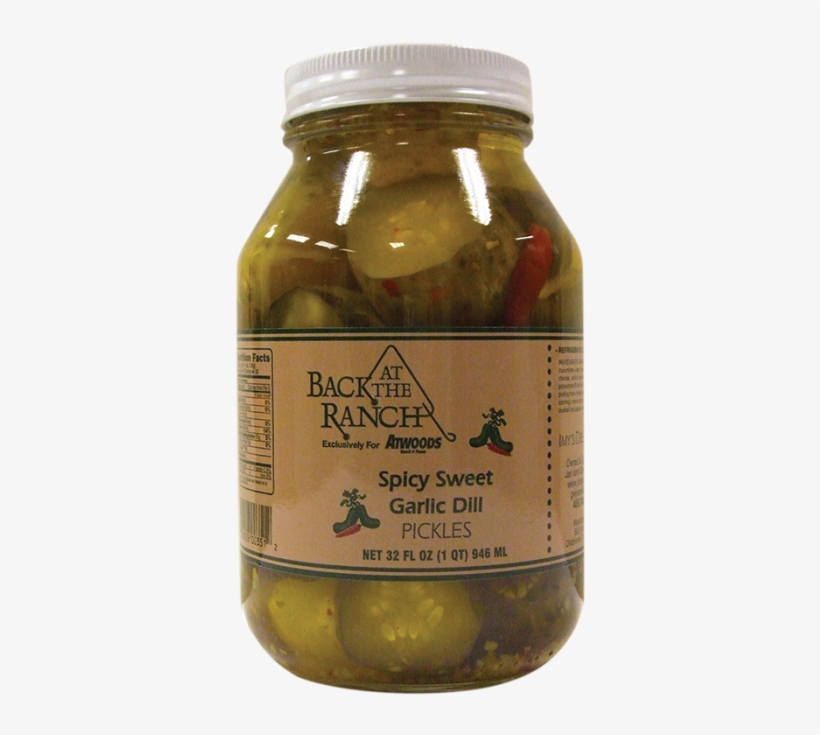 Back At The Ranch Spicy Sweet Garlic Dill Pickles - Garlic, transparent png download