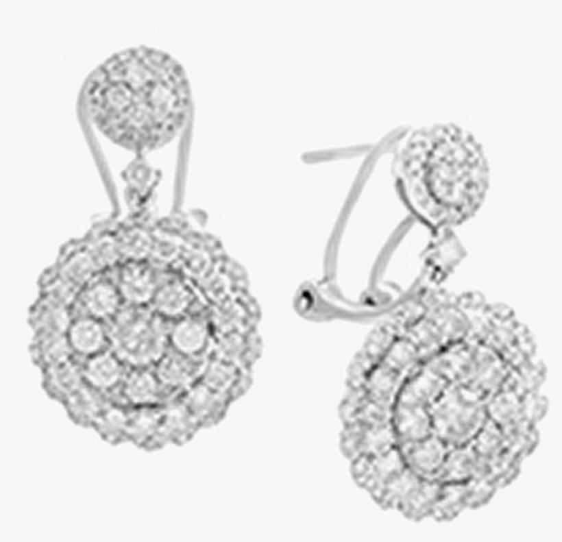 Earring - Rock Candy By Effy Diamond Cluster Drop Earrings (2-1/10, transparent png download