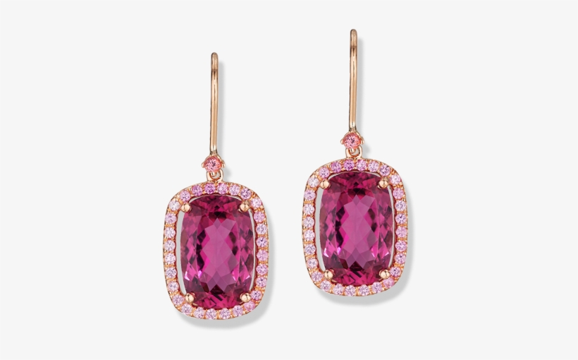 Jane Taylor Color Candy Rubellite Earrings - Κρεμαστα Σκουλαρικια Με Ενα Ζιργκον, transparent png download
