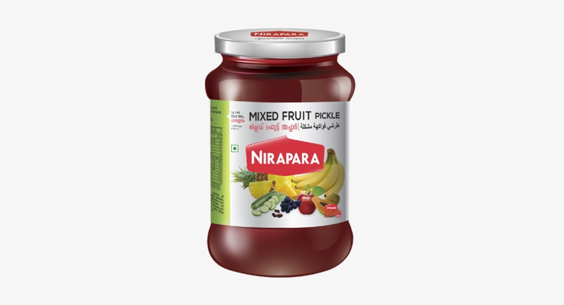 Nirapara Mixed Fruit Pickle - Nirapara Garlic Pickle 400g, transparent png download
