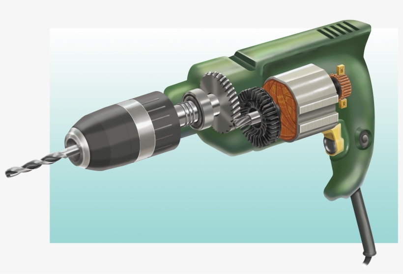 Handheld Power Drill, transparent png download