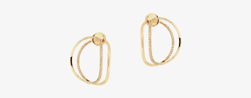 Small Earclipse Earrings With Diamonds - Body Jewelry, transparent png download