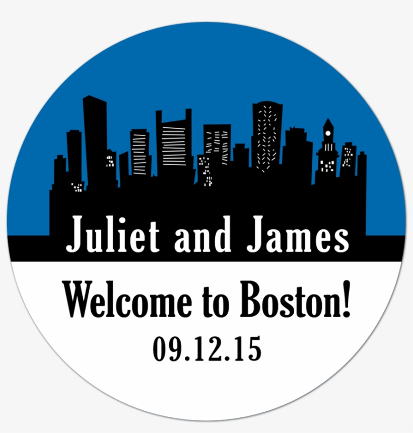 Boston Skyline Personalized Sticker Wedding Stickers - Mgm Archives Welcome To L.a. [dvd] Usa Import, transparent png download