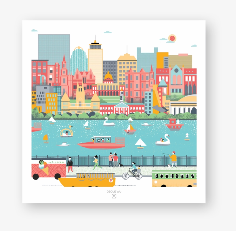 City Illustration - Boston - Boston Illustration, transparent png download