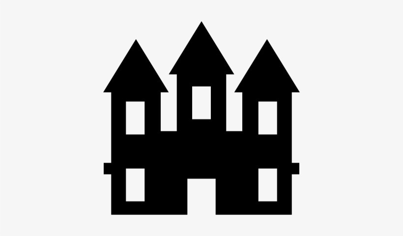 Castle Silhouette Vector - Castillo Icono, transparent png download