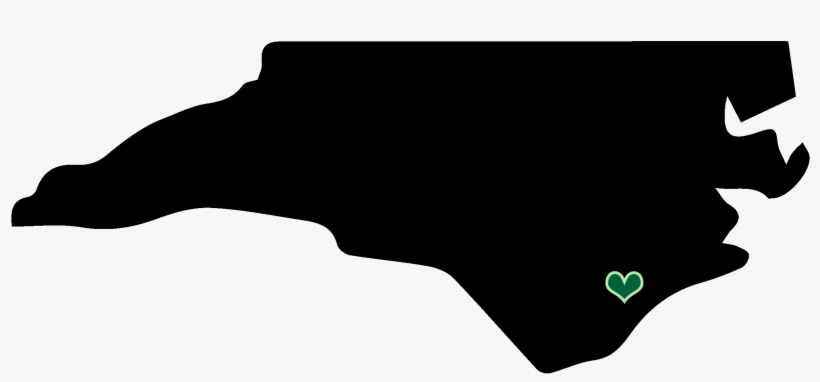 Community Map - North Carolina Outline Black, transparent png download