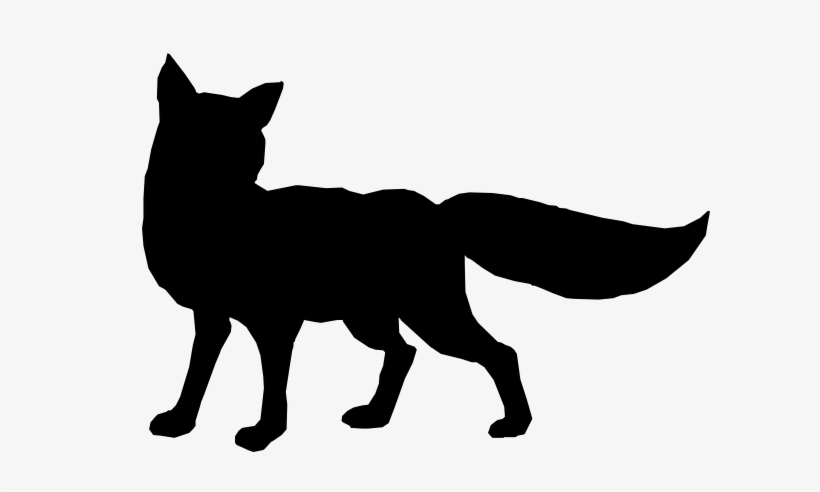 Fox Silhouette Png Svg Black And White Fox Silhouette Png Transparent Png 600x412 Free Download On Nicepng