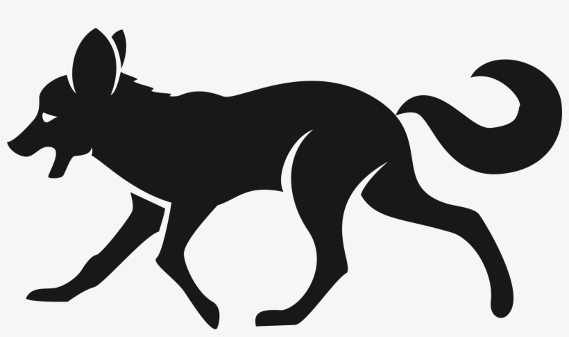 Big Image - Transparent Fox Silhouette, transparent png download