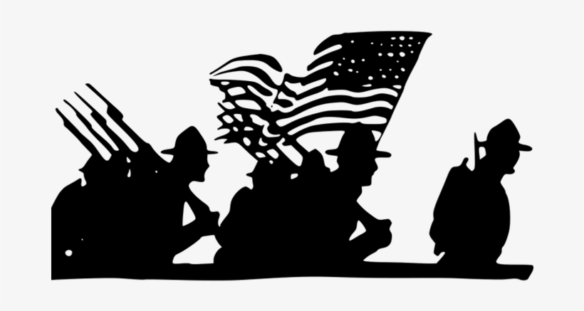 Discuss The Milwaukee Home Front During World War I - Silhouette Soldier Wwi, transparent png download