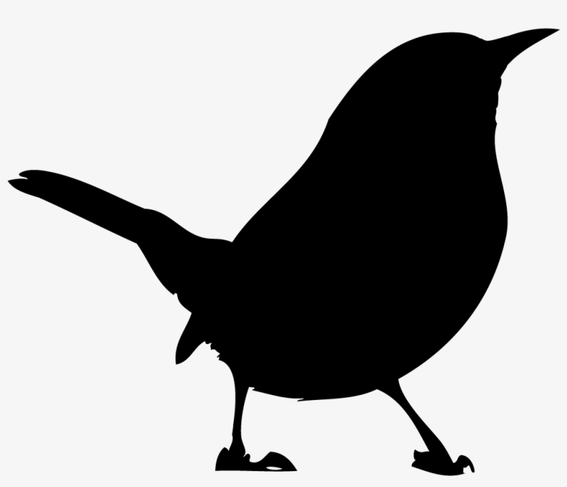 Carolina Wren Overview, All About Birds, Cornell Lab - Carolina Wren Silhouette, transparent png download