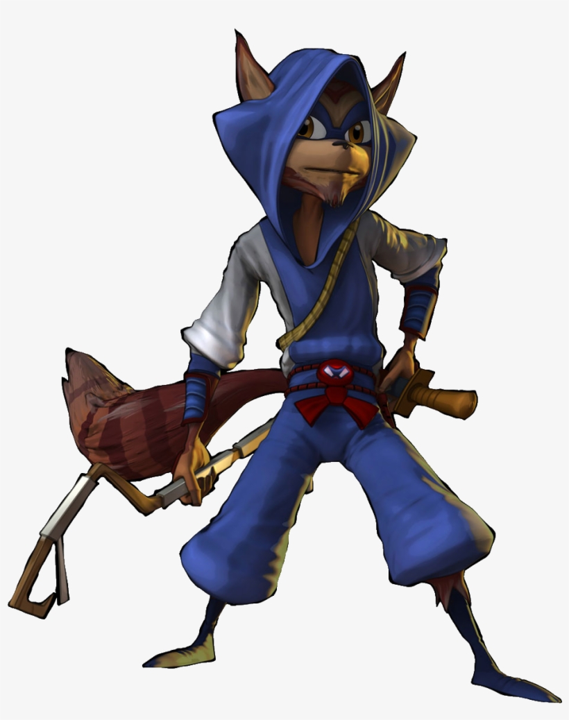 Rioichi Cooper Is Sly's Ninja Ancestor And The Member - Sly Cooper Rioichi, transparent png download