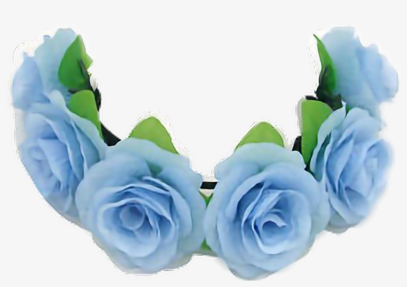 Report Abuse - Couronne De Fleurs Bleu Ciel, Bandeau Rose Bleu, Bandeau, transparent png download
