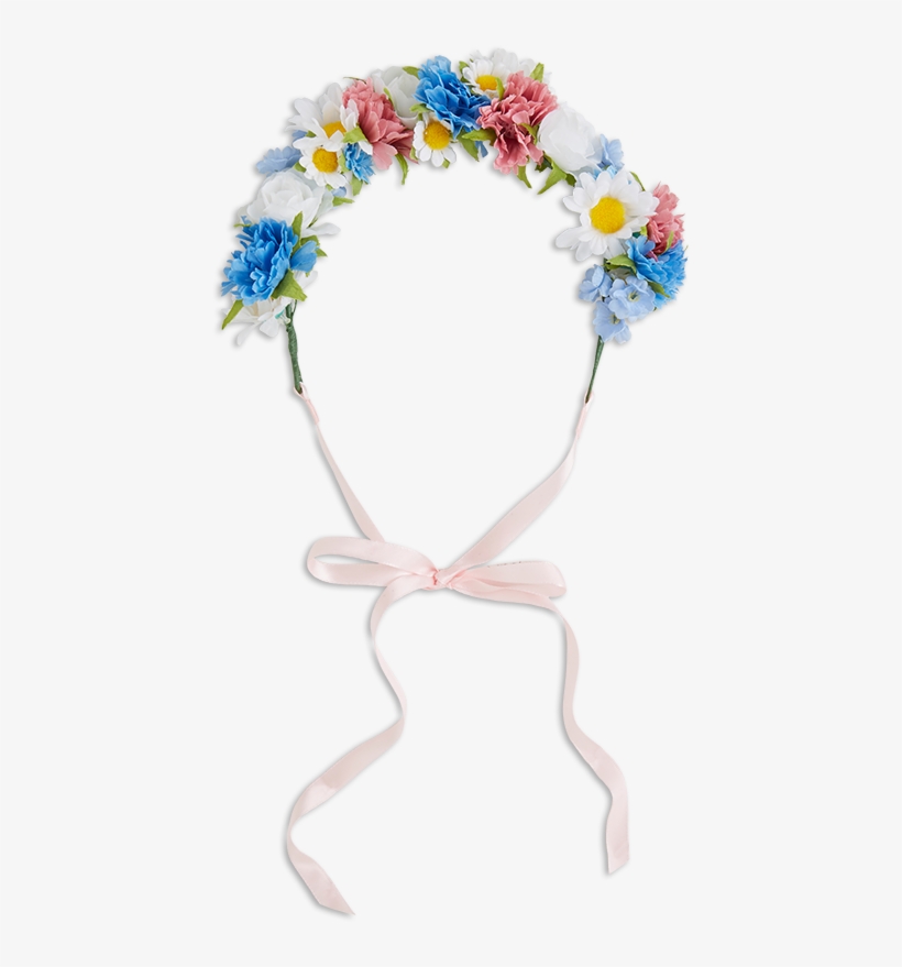 Flower Crown Blue - Blomsterkrans Lindex, transparent png download