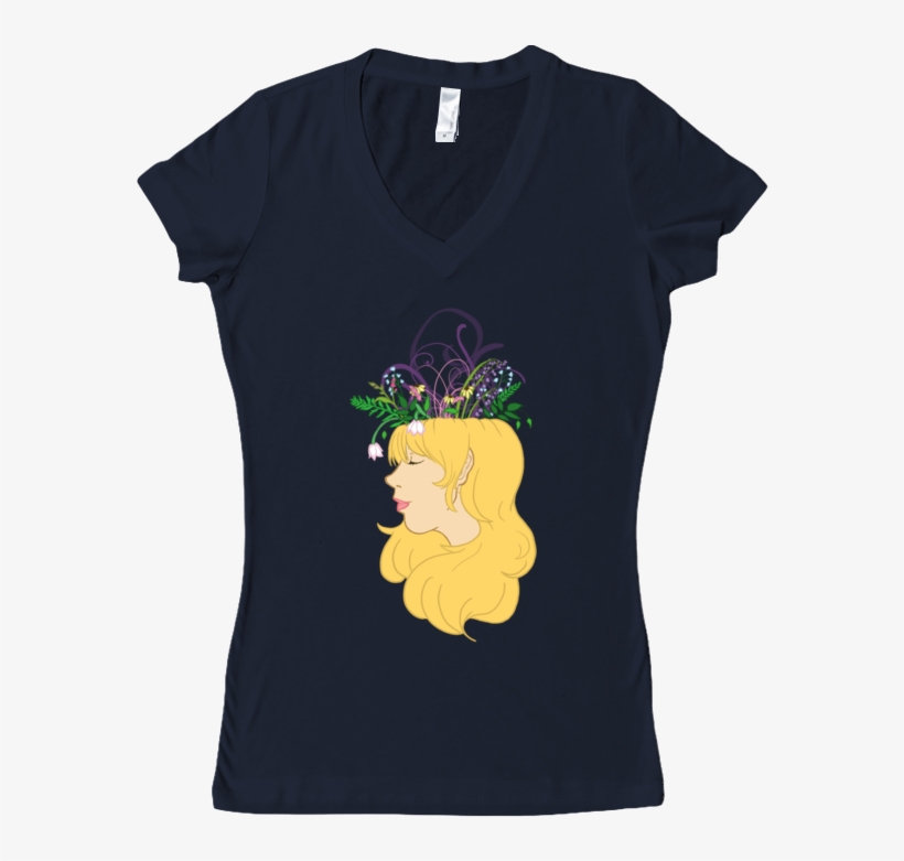 Flower Crown Women's V- - T-shirt, transparent png download