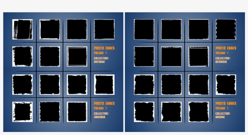 Photo Edges Bundle Preview - Chinese Glazed Roof Tile, transparent png download