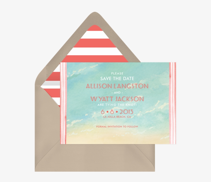 Seaside Watercolor By Melissa Egan Design - Triangle, transparent png download