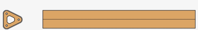 Disegno Elemento In Cotto Triangolo Piccolo - Lumber, transparent png download