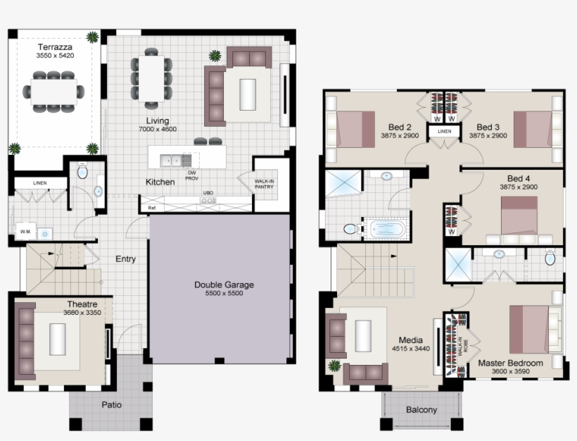 Floorplan - Beechwood Piccolo 36 Floor Plan, transparent png download