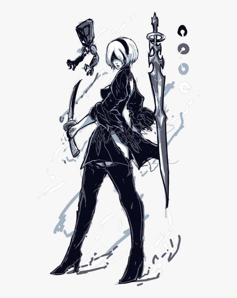 2 Type-bfirst Day Buy For My New - Nier: Automata, transparent png download