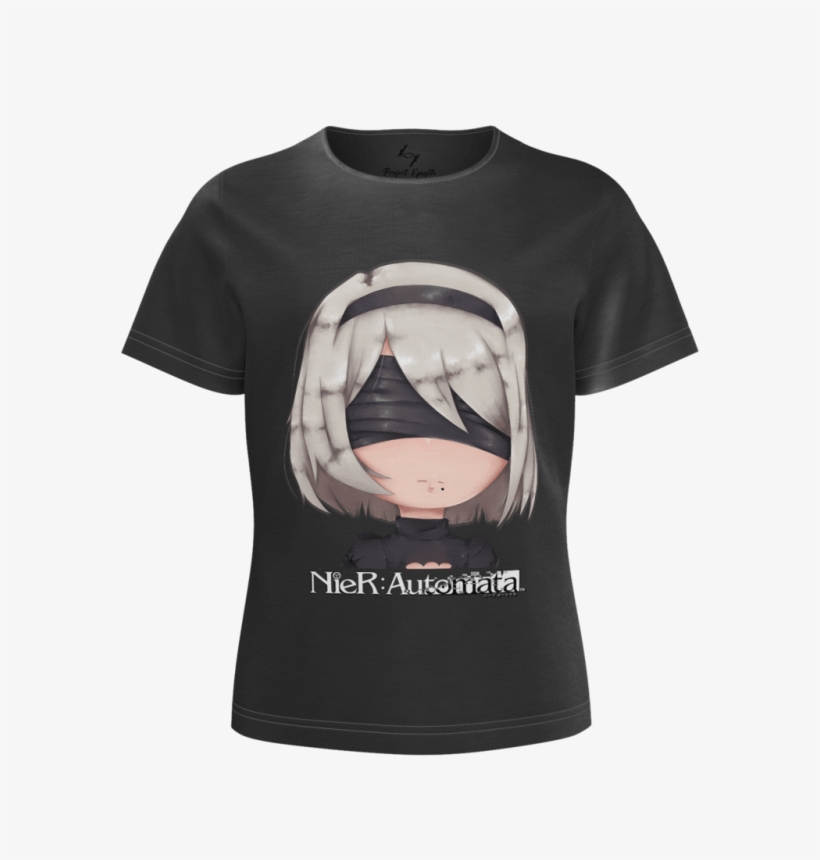 Automata 2b Girl's T-shirt - Nier Automata 2b Png Shirt, transparent png download