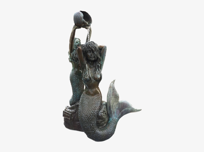 Mermaid,mermaid Statue,bronze - Sirene Statue, transparent png download