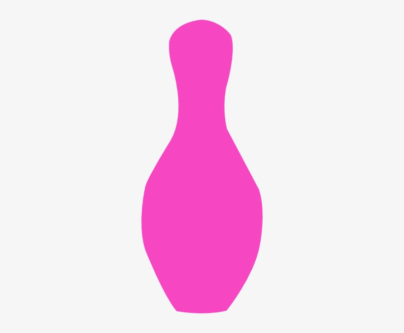 Pink Bowling Pin Svg Clip Arts 246 X 597 Px, transparent png download