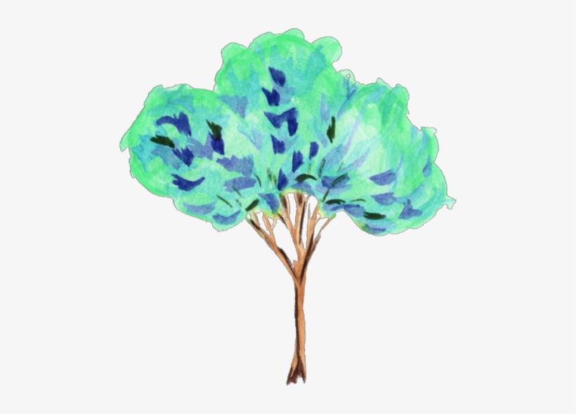Tree Watercolour Clipart, transparent png download