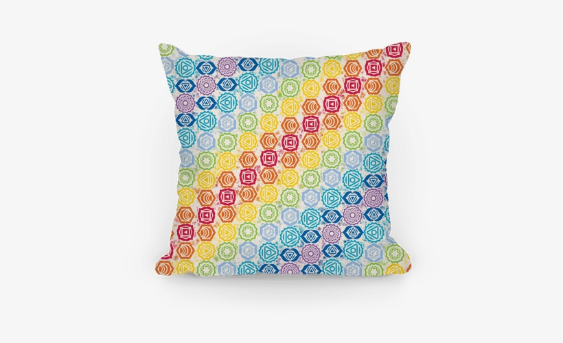 Watercolor Chakra Symbol Pattern Pillow - Watercolor Chakra Symbol Pattern Tote Bag: Funny Tote, transparent png download