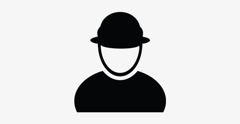 Construction Workers, Avatar, Contractor, Man, Person, - User Icon With White Background, transparent png download