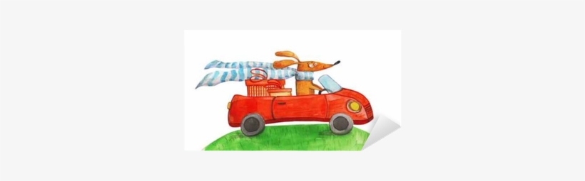 Dog With Gifts In Car - Congratulations On Your Licence, transparent png download