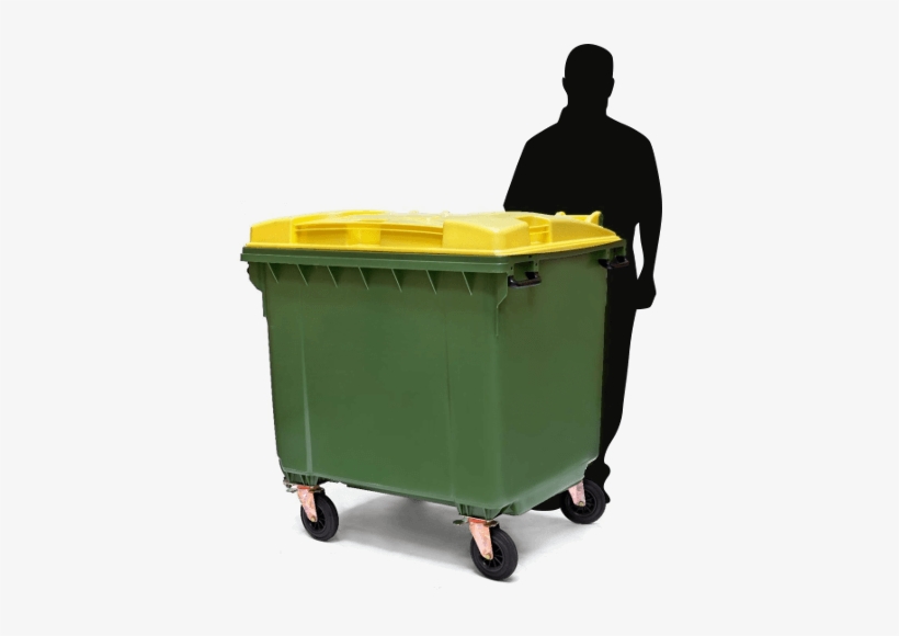 Overview - 1100 Litre Wheelie Bin, transparent png download