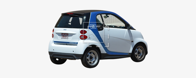 Smart Car Back View - City Car, transparent png download