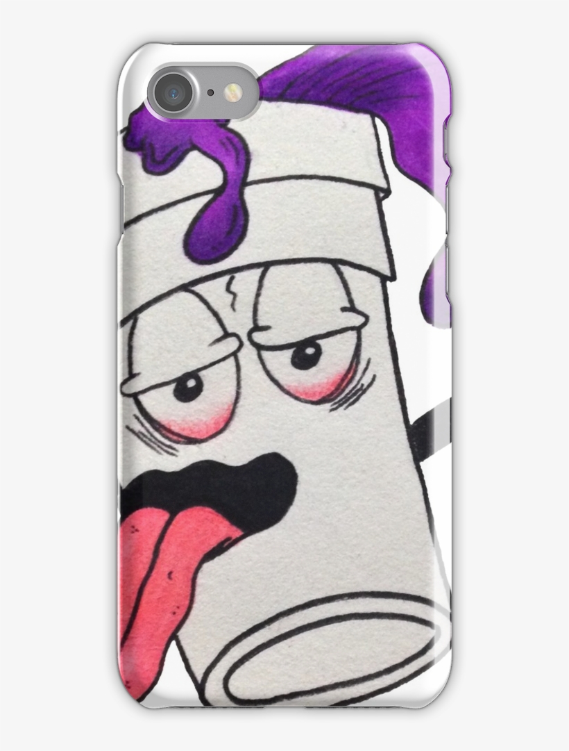 Leaned Out Double Cup Iphone 7 Snap Case - Double Cup Cartoon Drawings, transparent png download