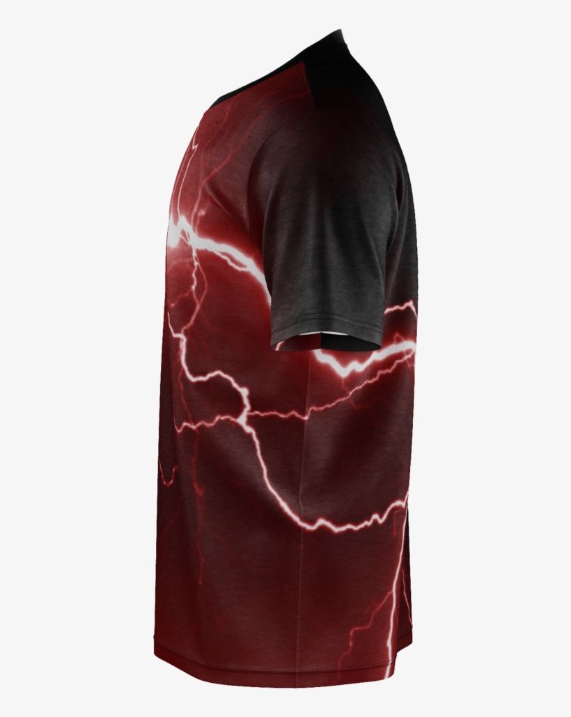 Red Lightning Mens T-shirt - Pencil Skirt, transparent png download