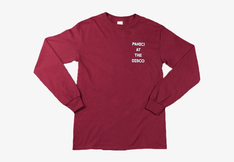 Maroon Lightning Long Sleeve - Panic! At The Disco, transparent png download
