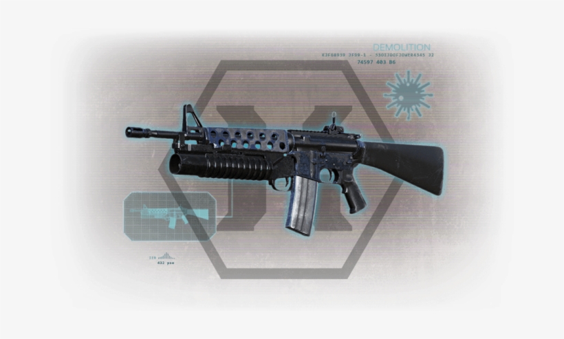 M16 M203 Assault Rifle - Killing Floor, transparent png download