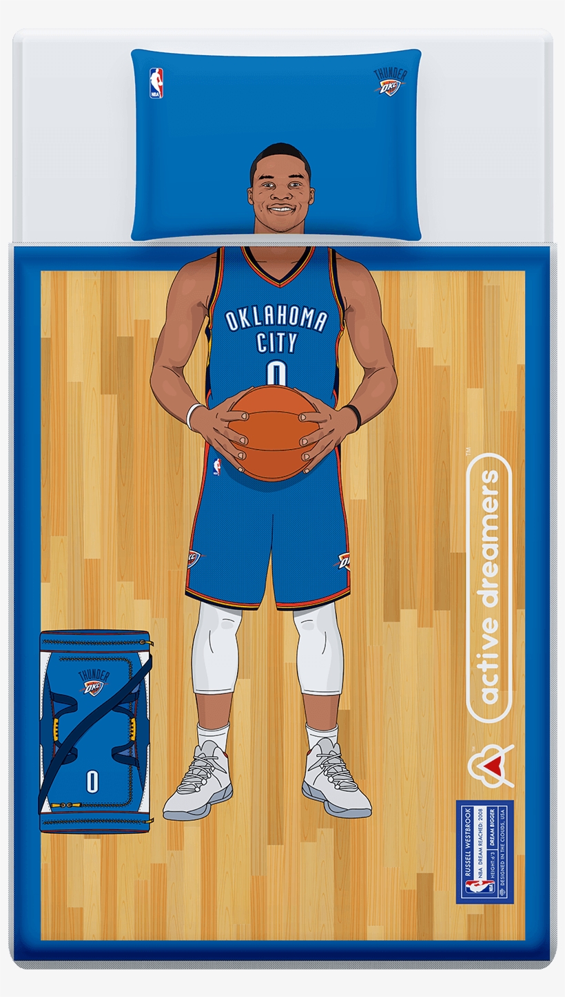 Russell Westbrook Reversible Blanket & Pillow Case - Russell Westbrook Bed Set, transparent png download