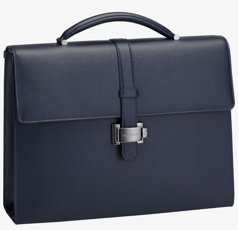 Mont Blanc Blue Briefcase, transparent png download