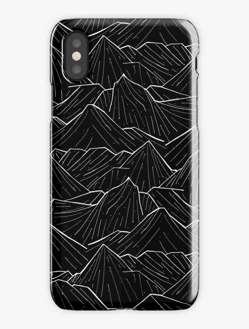The Dark Mountains Iphone X Snap Case - Mountains Iphone Case, transparent png download