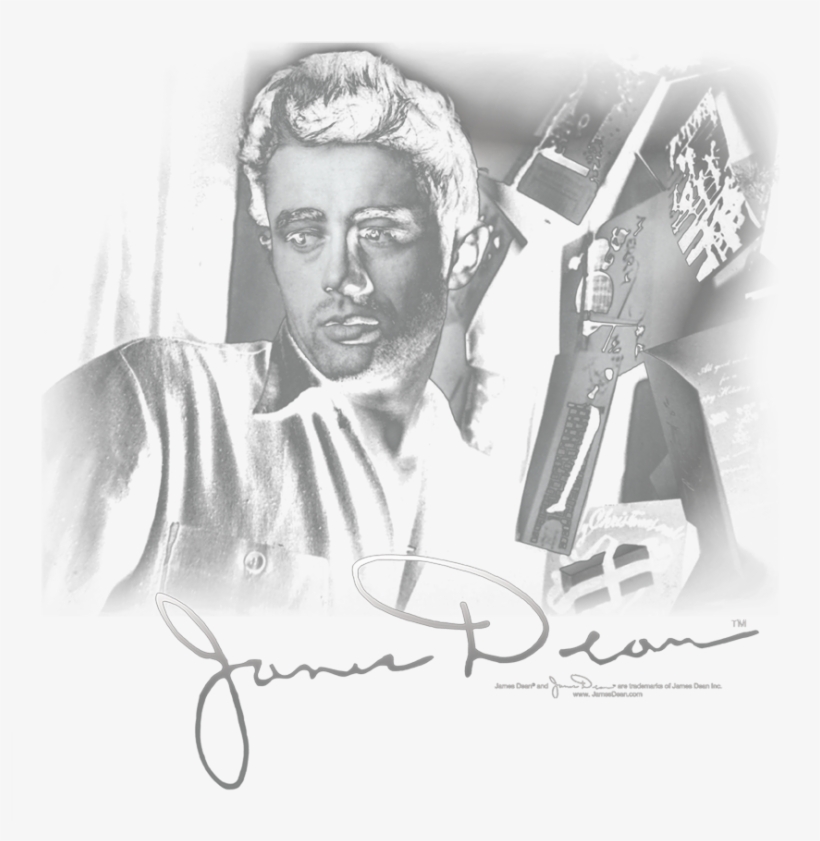 James Dean Mementos Pullover Hoodie - Hoodie, transparent png download