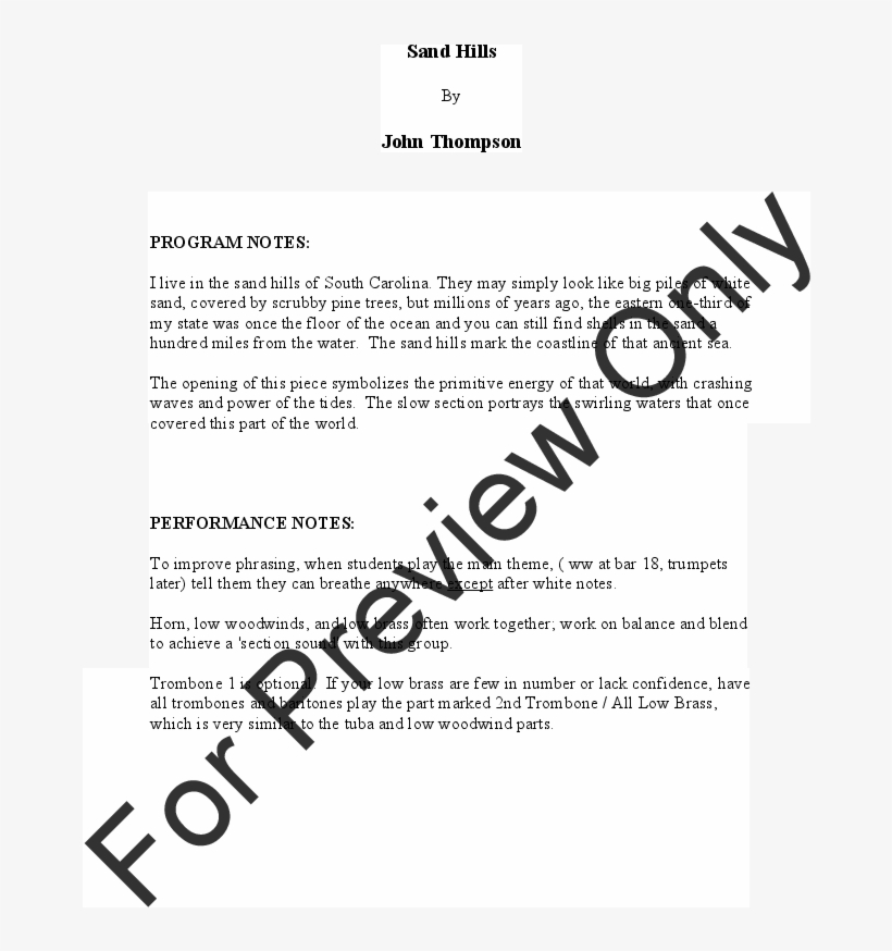 John Thompson - Jt Bandmusic - Malaguena Jw Pepper Trumpet 1 Jazz, transparent png download