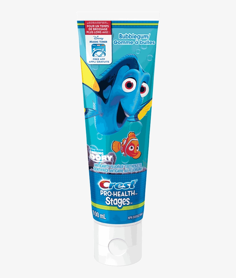 Crest Pro-health Stages Finding Dory Toothpaste - Crest Pro-health Stages Finding Dory Toothpaste, Bubblegum, transparent png download
