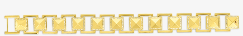 Obelisco18k Diamond Frame Obelisco Link Bracelet - Bracelet, transparent png download