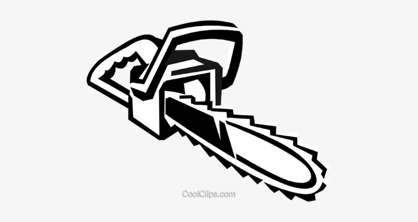 Chainsaw Royalty Free Vector Clip Art Illustration - Chainsaw Clipart, transparent png download