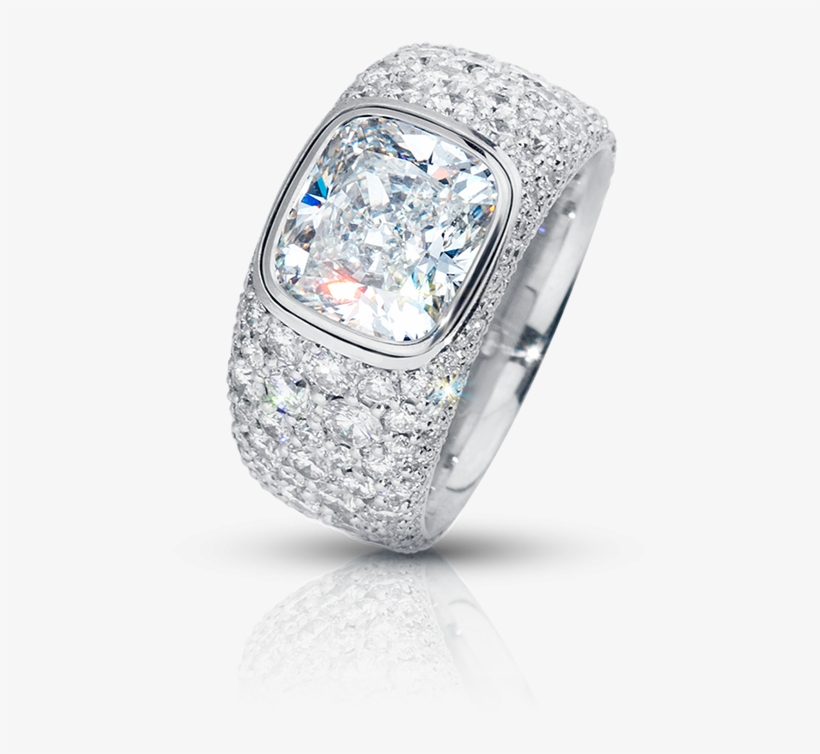 Diamond Frame - Engagement Ring, transparent png download