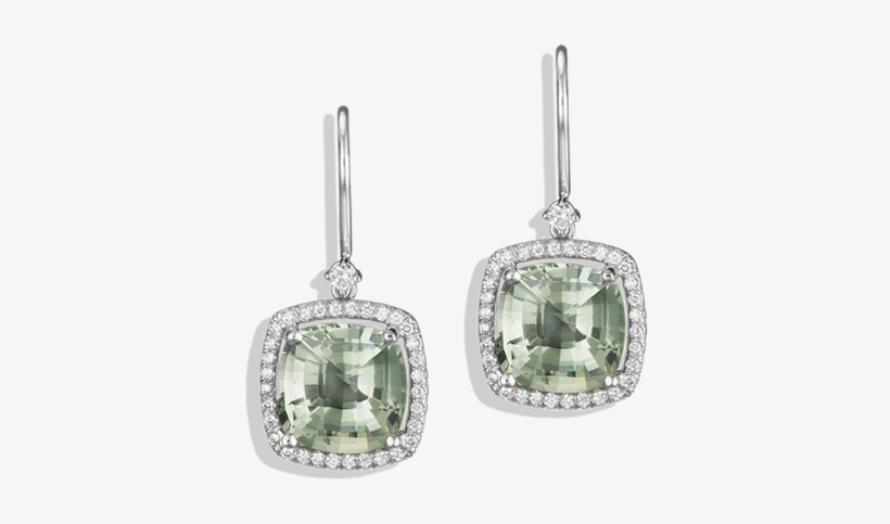 Jane Taylor Ef708 Green Quartz Diamond White Gold, transparent png download